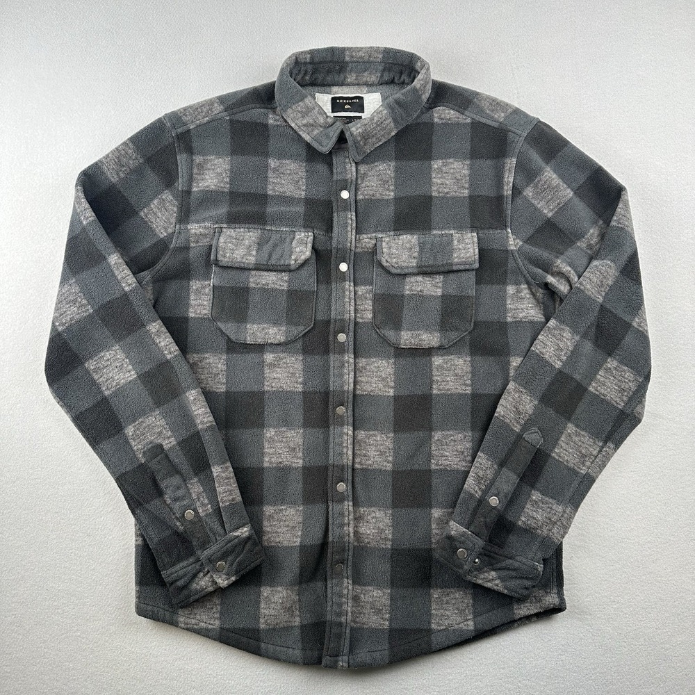 Quiksilver Men's Gray The Game Play Jacket‎ Size Large Modern Fit